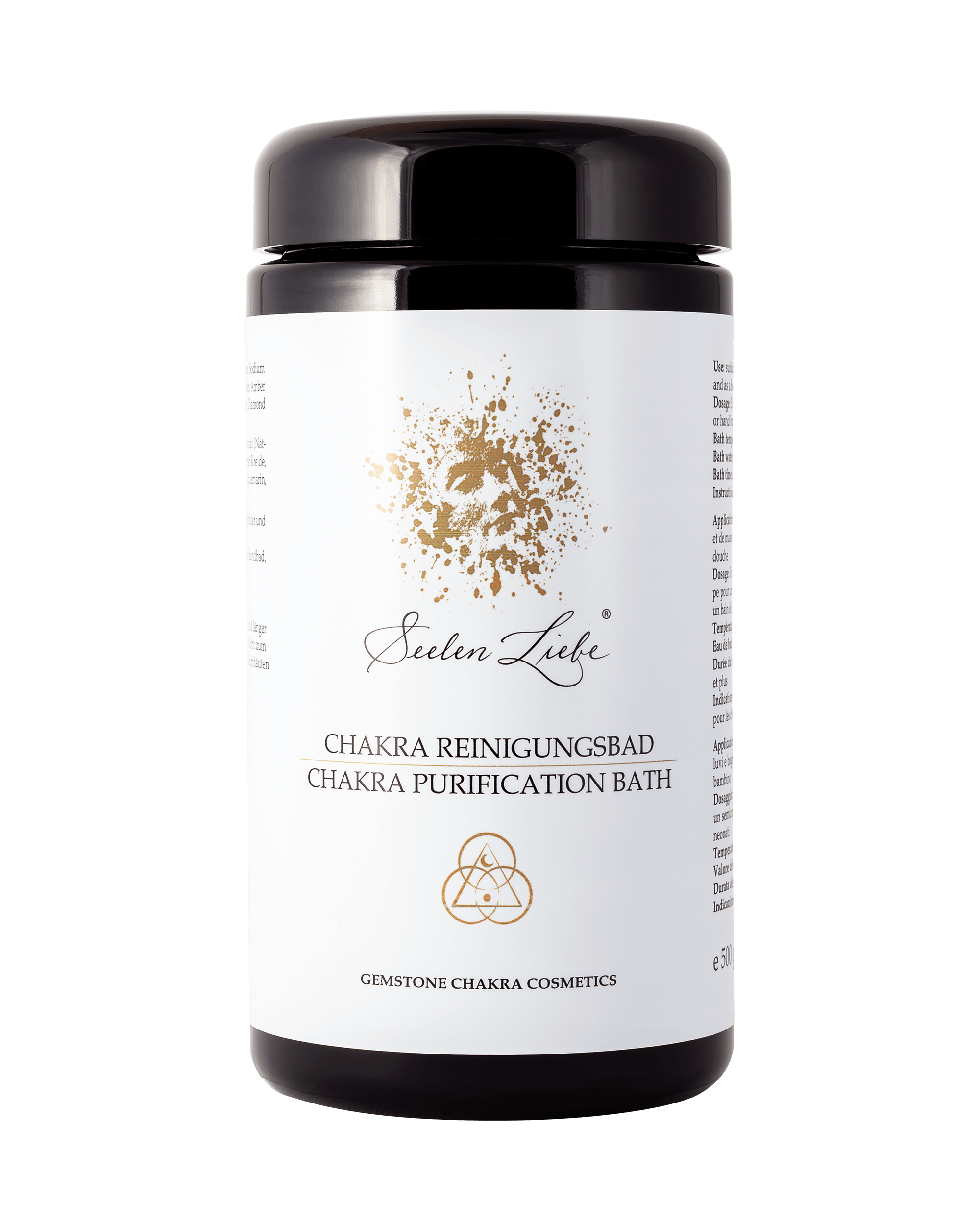 Produktfoto des SeelenLiebe Chakra Kosmetik Chakra Reinigungsbad von vorne.