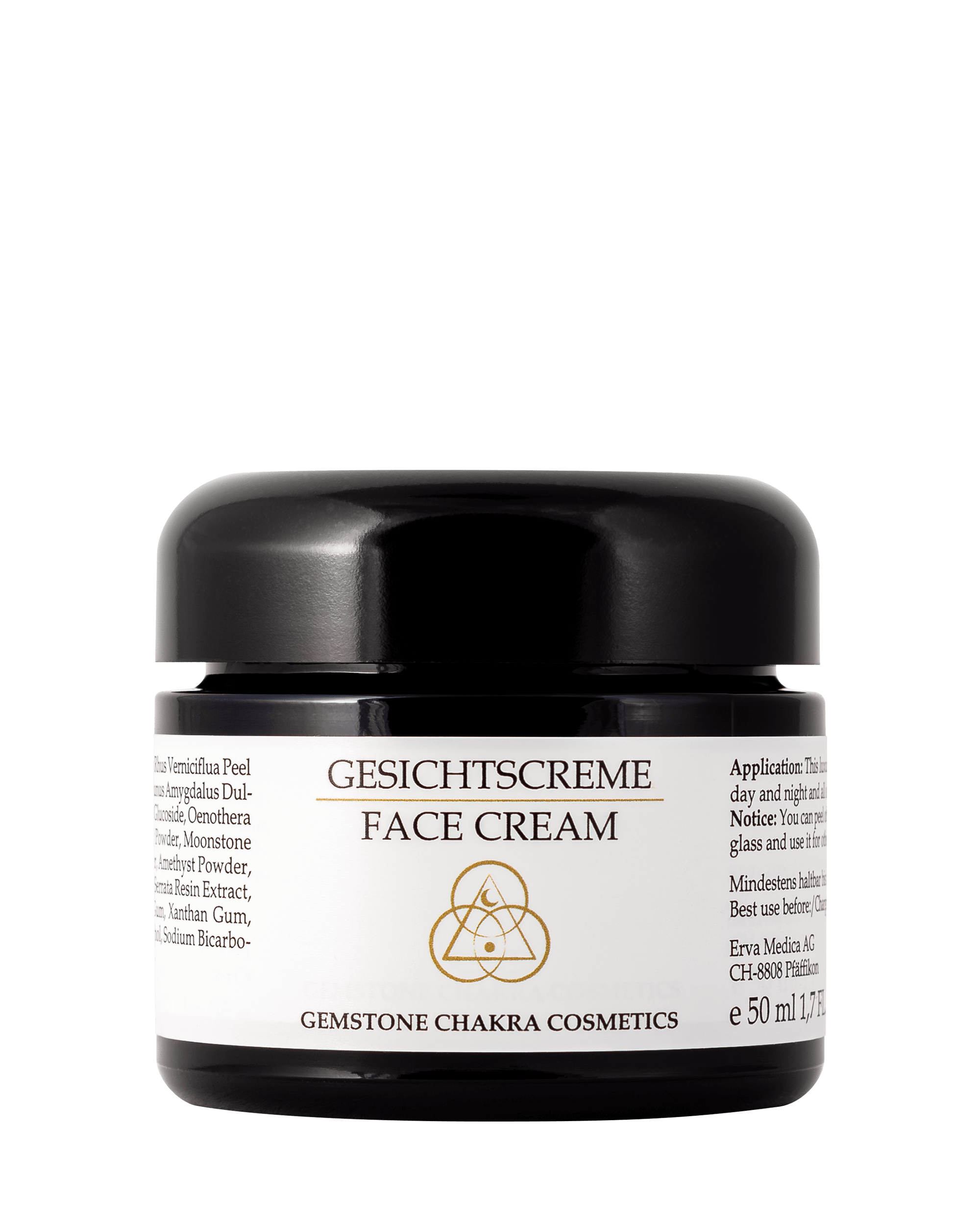 Produktfoto der SeelenLiebe Chakra Kosmetik Gesichtscreme von vorne.