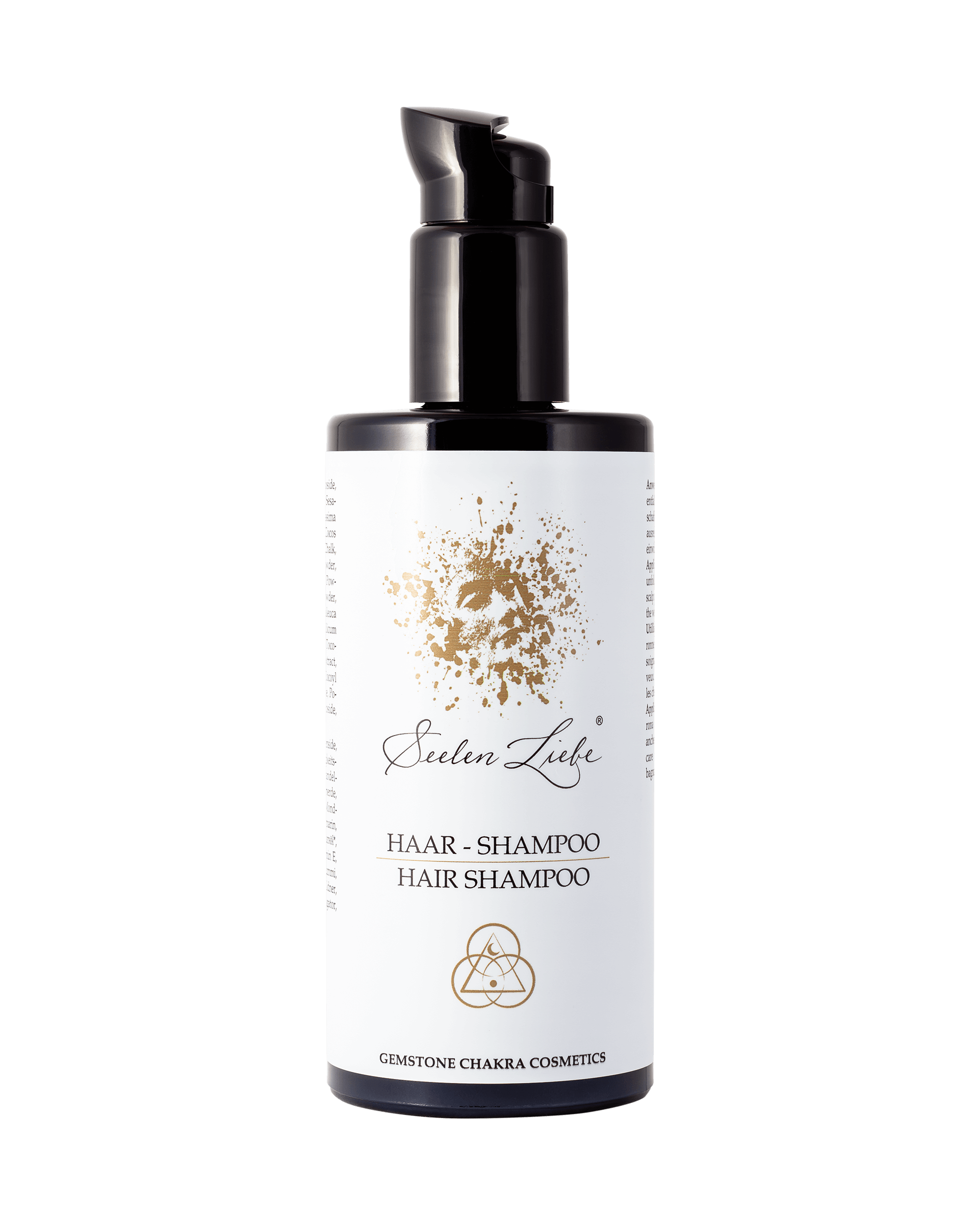 Produktfoto des SeelenLiebe Chakra Kosmetik Haar-Shampoos von vorne.