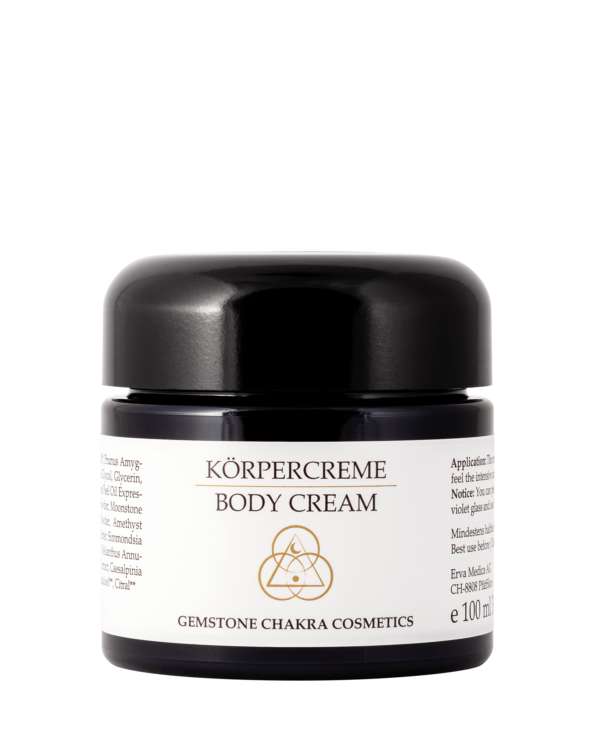 Produktfoto der SeelenLiebe Chakra Kosmetik Körpercreme von vorne.