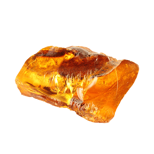 Isoliertes Bild von einem Bernstein