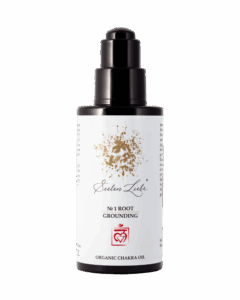 Produktfoto des SeelenLiebe Chakra Kosmetik Öls № 1 Root Grounding von vorne.