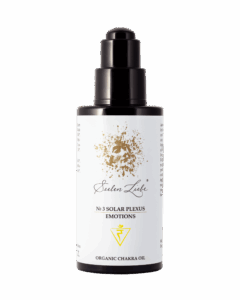 Produktfoto des SeelenLiebe Chakra Kosmetik Öls № 3 Solar Plexus Emotions von vorne.
