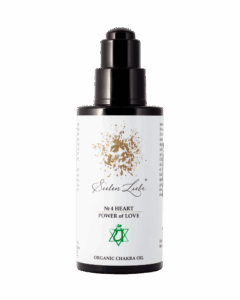 Produktfoto des SeelenLiebe Chakra Kosmetik Öls № 4 Heart Power of Love von vorne.