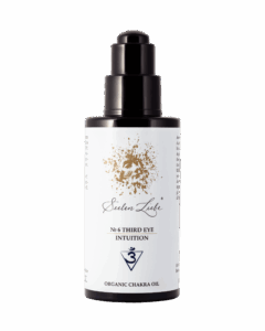 Produktfoto des SeelenLiebe Chakra Kosmetik Öls № 6 Third Eye Intuition von vorne.