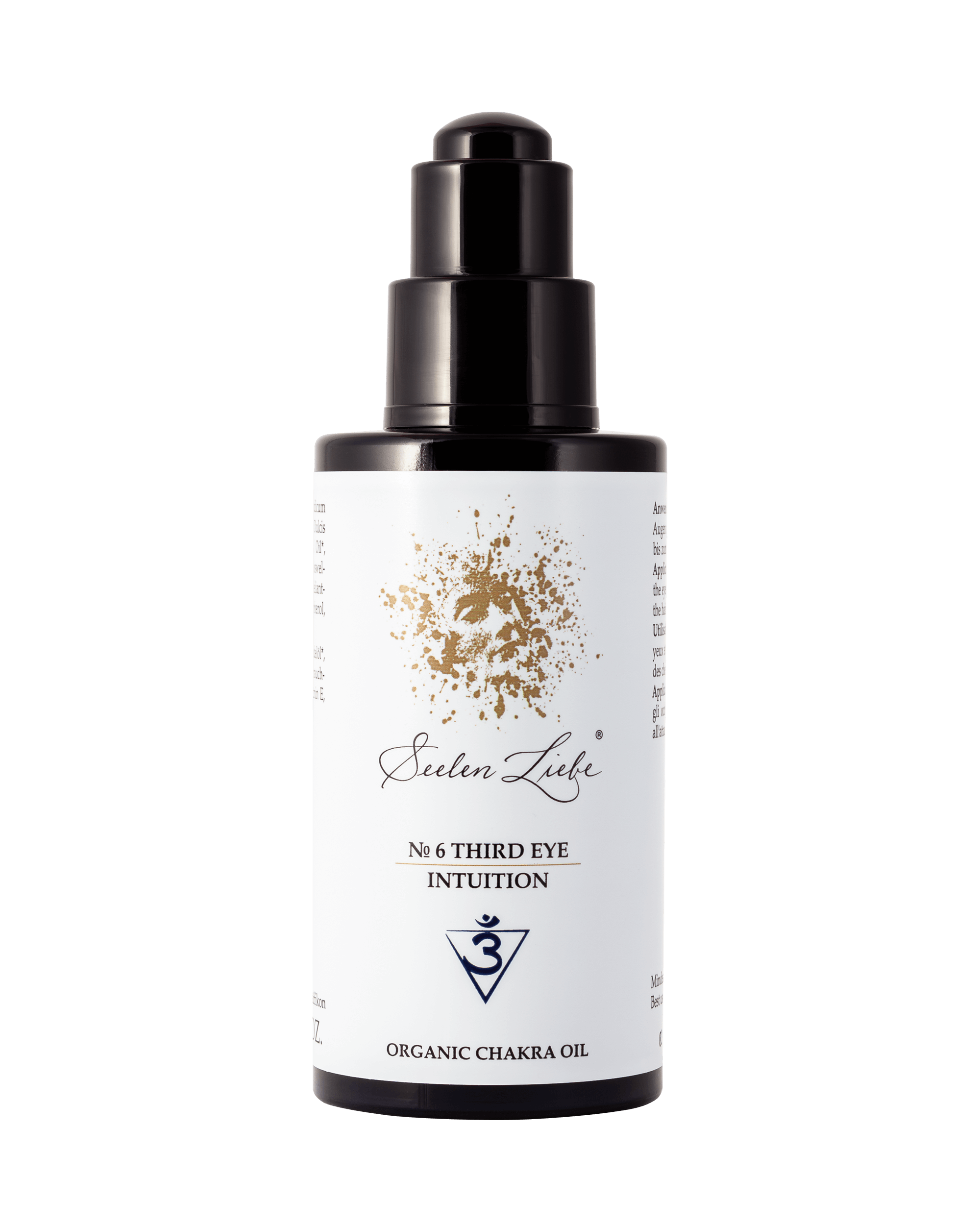Produktfoto des SeelenLiebe Chakra Kosmetik Öls № 6 Third Eye Intuition von vorne.