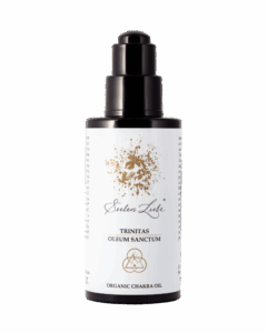 Produktfoto des SeelenLiebe Chakra Kosmetik Öls Trinitas Oleum Sanctum von vorne.