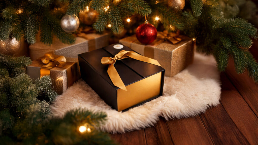 Geschenkset von SeelenLiebe unter einem Christbaum